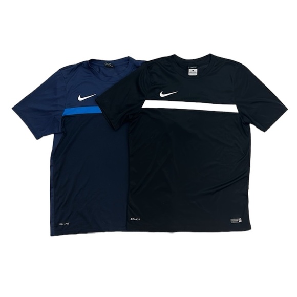 Nike Other - Nike Set of 2 Blue & Black Athletic Short Sleeve Shirts